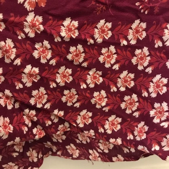 NWT Lucky Brand Boho Peasant Blouse small floral - Picture 5 of 10